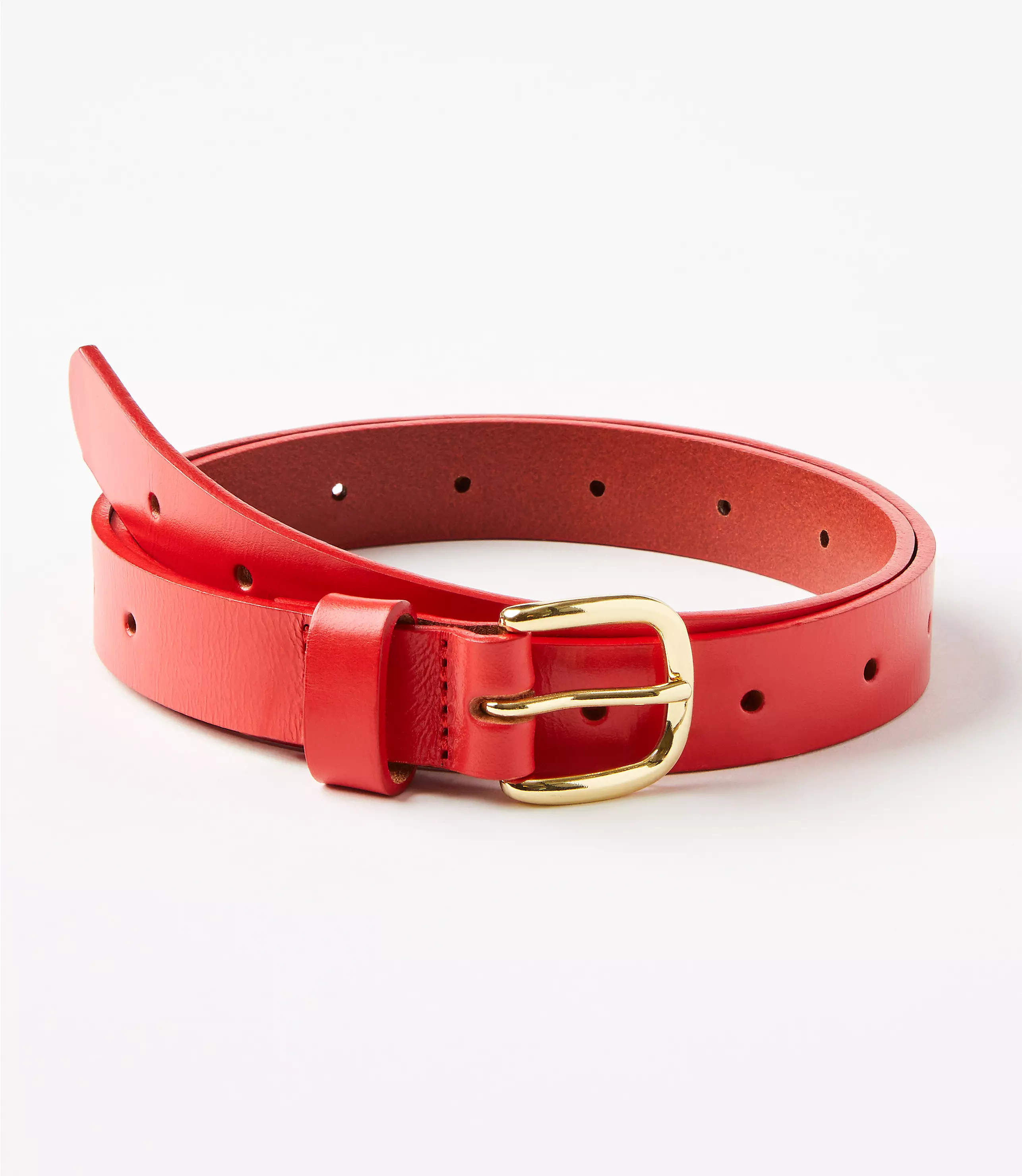 Skinny Perforated Belt | LOFT