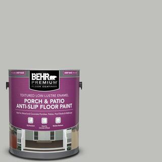 1 gal. #PFC-62 Pacific Fog Textured Low-Lustre Enamel Interior/Exterior Porch and Patio Anti-Slip... | The Home Depot