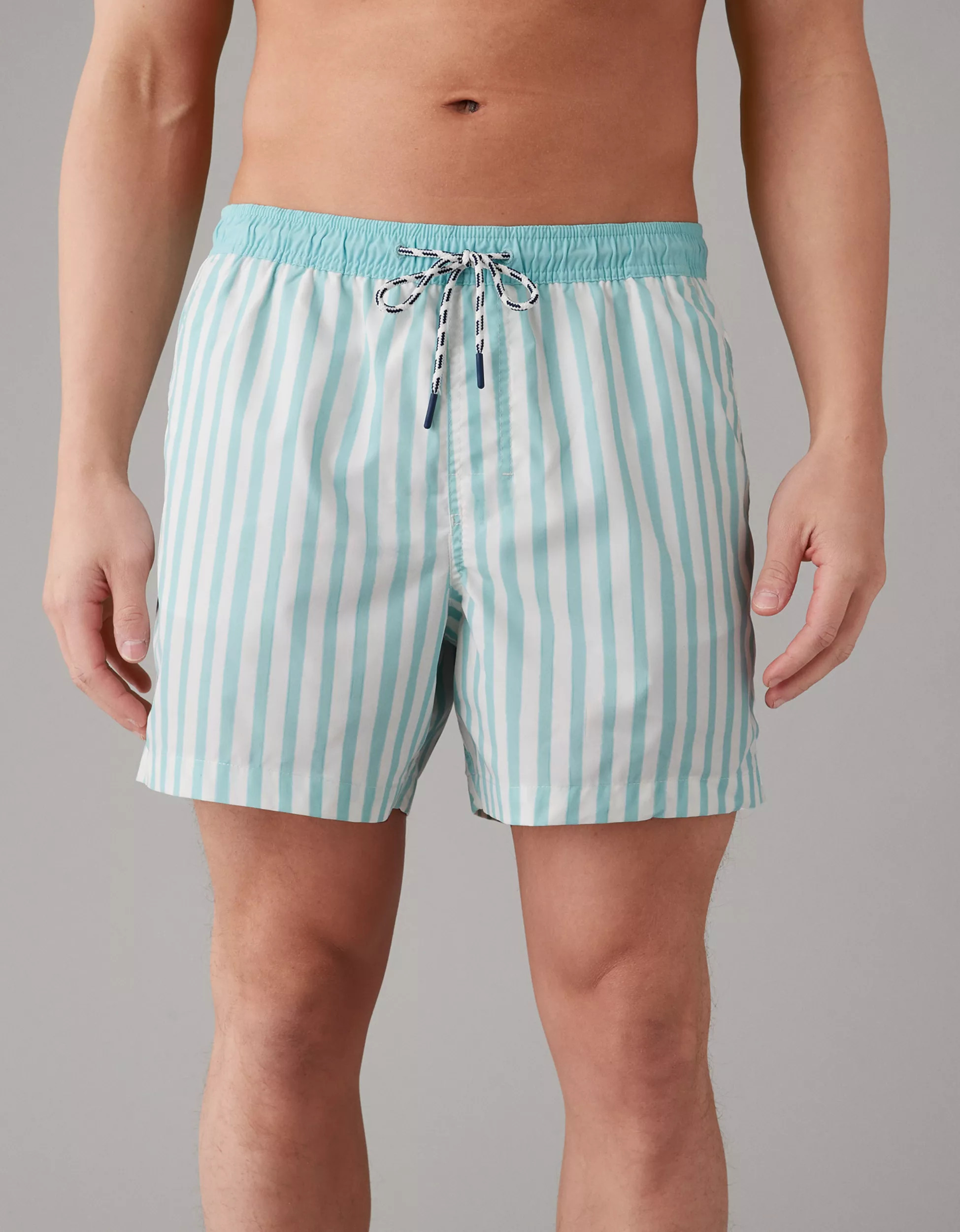 AE Striped Flex 5" Swim Trunk | American Eagle Outfitters (US & CA)
