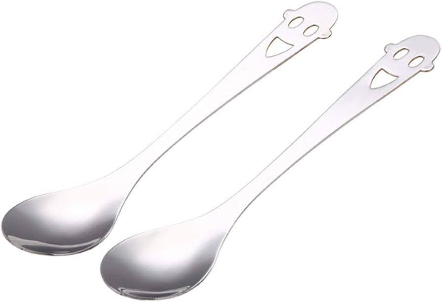 Spoons Stainless Steel Spoon 5 Pcs Stainless Steel Creative Smile Face Spoon Sturdy Elegant Tea S... | Amazon (US)