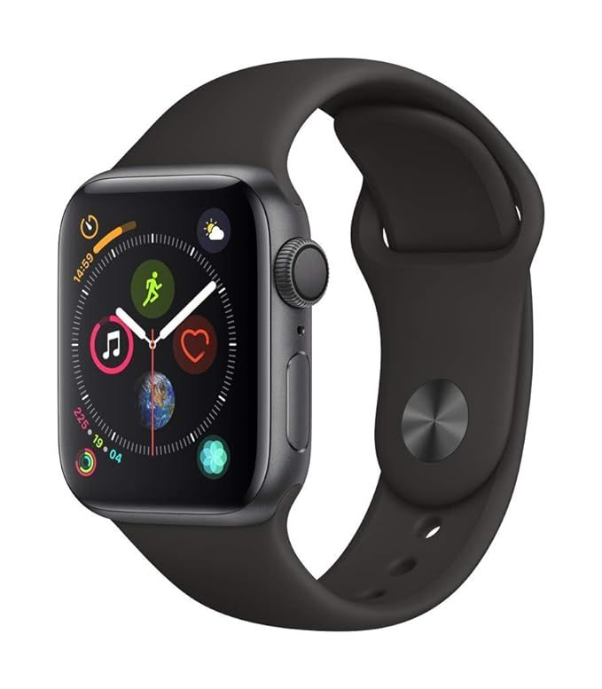 Apple Watch Series 4 (GPS, 40mm) - Space Gray Aluminium Case with Black Sport Band | Amazon (US)