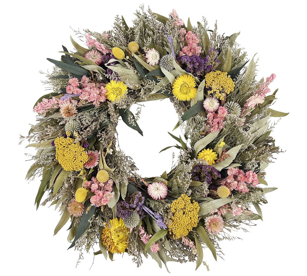 Dried Sunshine Splendor Wreath | Pottery Barn (US)