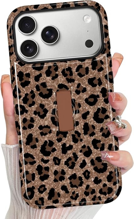 MZELQ for iPhone 17 Pro Max Case, Silicone Cute Pattern Leopard Print Cheetah, Magnetic Compatibl... | Amazon (US)