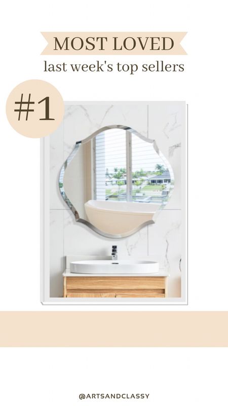 This bathroom vanity mirror is this week’s best seller! It’s from Wayfair and perfect for a bathroom upgrade.

#LTKsalealert #LTKhome