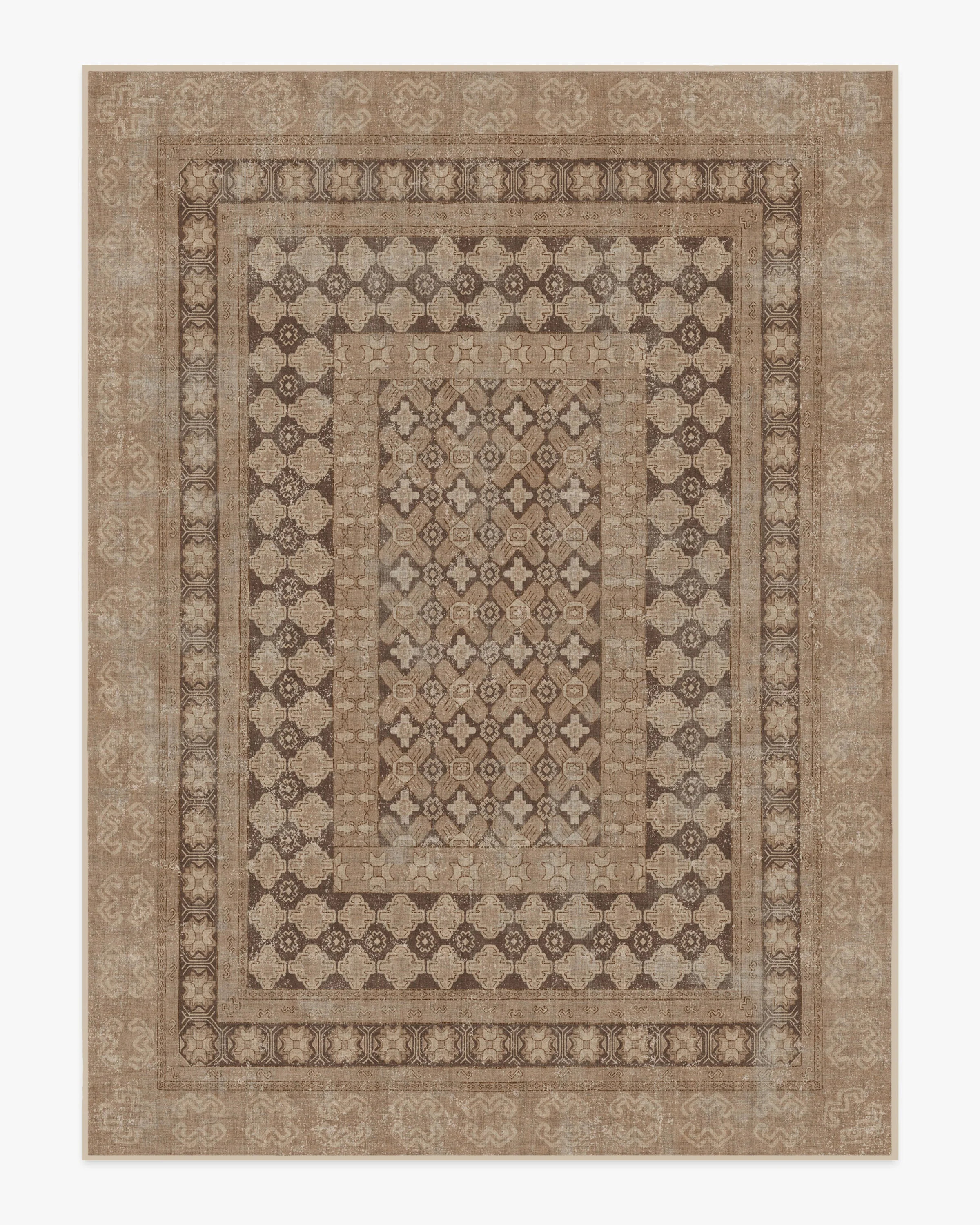 Cyrus Rose Gold Flatwoven Rug | Ruggable