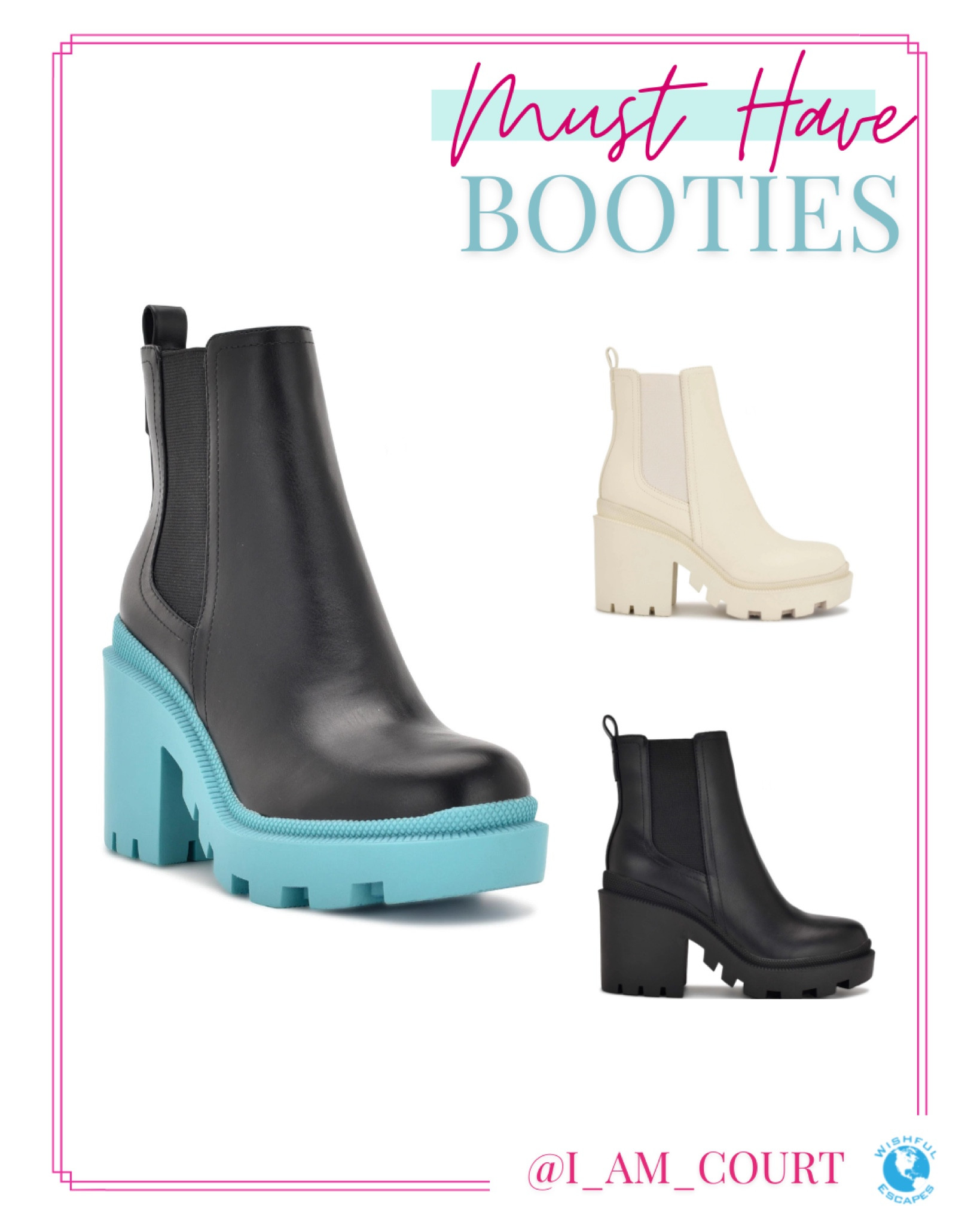 Must have boots for Fall/Winter. Nine West Chelsea Booties. Black Chelsea Boots. White Chelsea Boots.

#LTKstyletip #LTKshoecrush