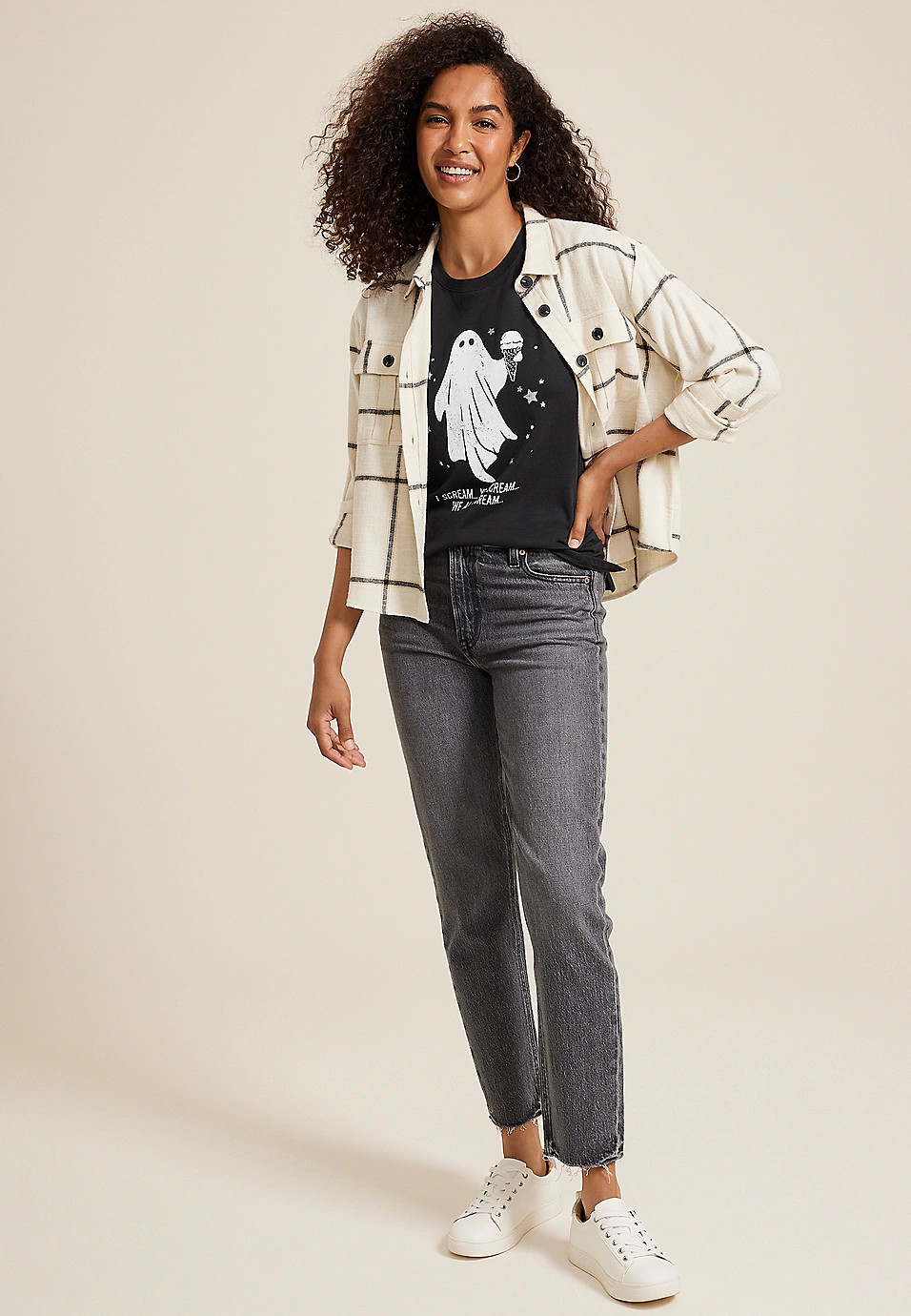 You Scream I Scream Oversized Fit Graphic Tee | Maurices