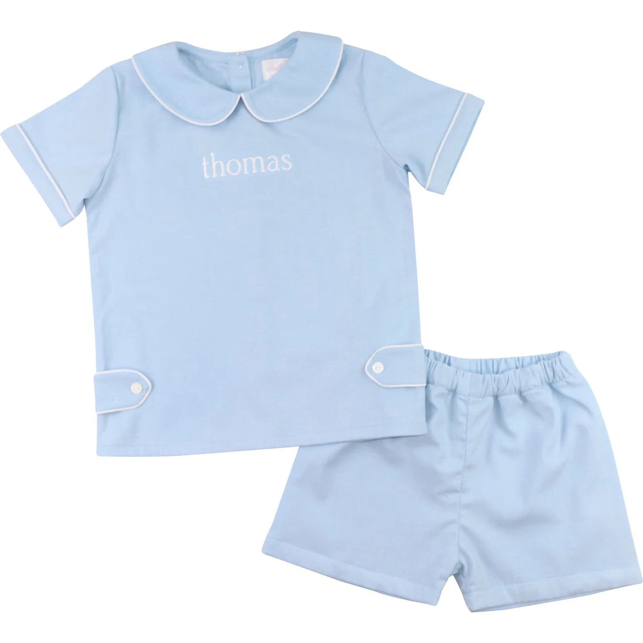 Blue Tab Short Set | Cecil and Lou