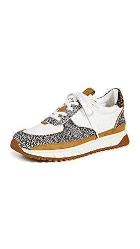 Madewell Kickoff Trainer Sneakers in Leather and Spot Mix Calf Hair Olive Grove Multi Spot Dot 5 M | Amazon (US)