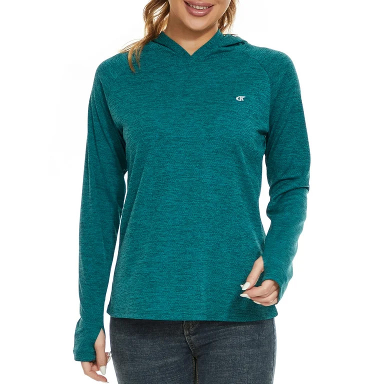 Pdbokew Women's Long Sleeve Shirts UPF50+ Rash Guard Athletic Hoodies Lightweight Thumbholes Swea... | Walmart (US)