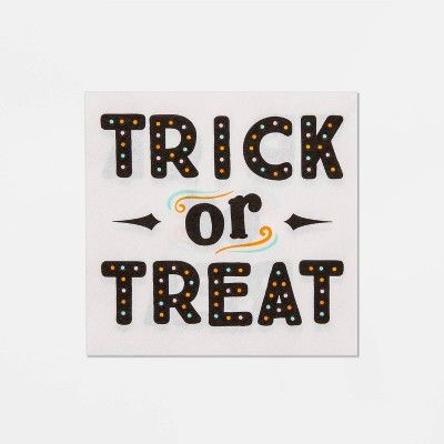 30ct Halloween Disposable Trick or Treat Beverage Napkin - Hyde & EEK! Boutique™ | Target