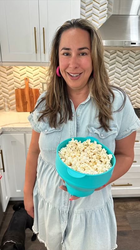 Here's a healthy way to make one of our favorite snacks! The kids love popcorn! What's cool about this is you can make your popcorn kernels in the microwave without using any oil. It has measuring marks inside and I just fill it to the second line. You just pop in the lid and you throw in the microwave for 2-3 minutes or until the popping slows down. Eat it as it is or you can add butter, mi kids like tajin and some do M&Ms. Enjoy!
#kitchenmusthave #amazonfinds  #amazonfashion

#LTKkids #LTKfamily #LTKhome