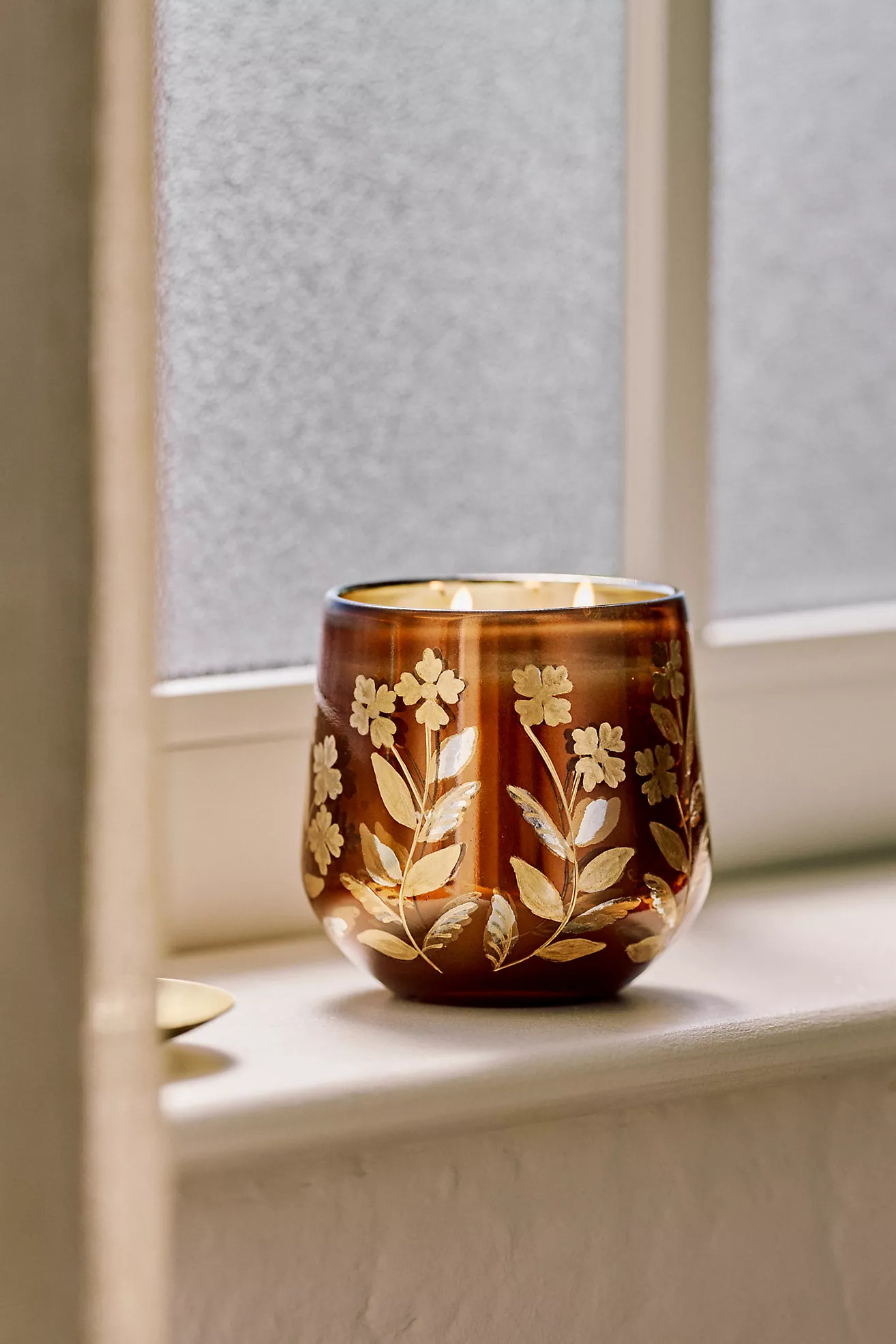 Fallen Leaves Honeycrisp & Oakwood Glass Candle | Anthropologie (US)