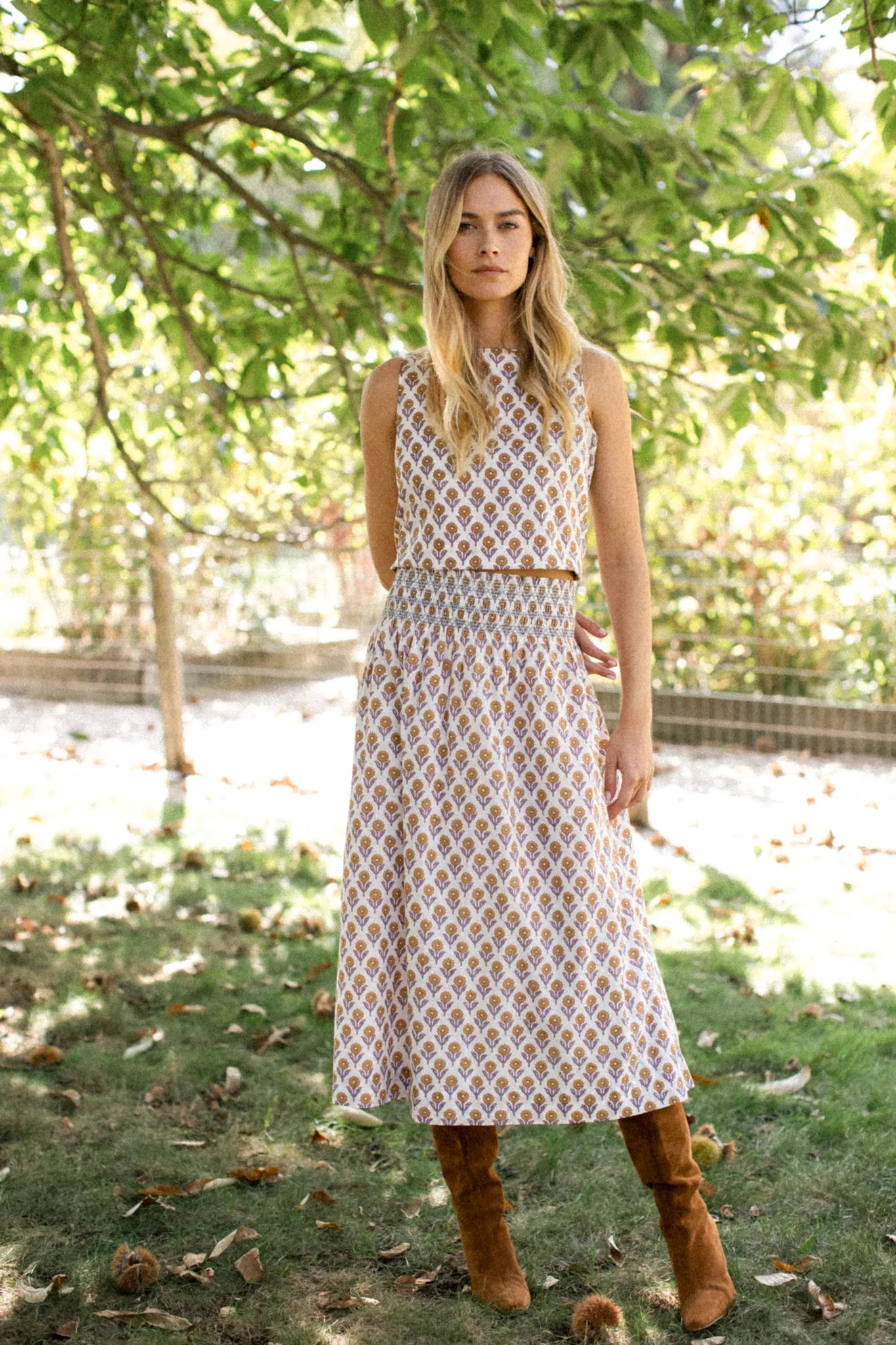 Sandra Skirt - Tinsel Sunflower | Marea