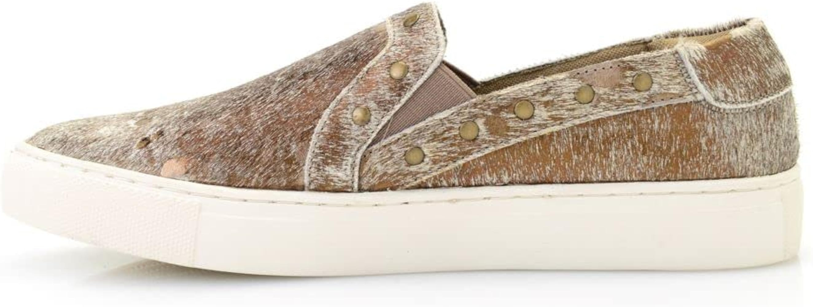 Corkys Womens Pine Top Hair On Slip On Fashion Sneaker (Bronze, 8) | Amazon (US)