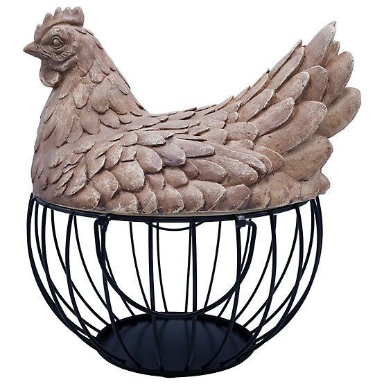 New!Red Shed  Metal Basket with Resin Chicken Lid, 11 in. | Tractor Supply