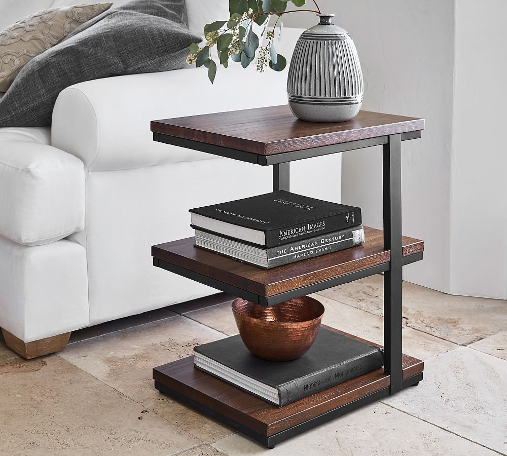 Allen Rectangular Tiered End Table | Pottery Barn (US)
