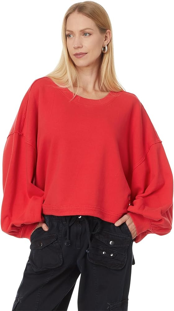 Free People Women's Trish Sweatshirt | Amazon (US)