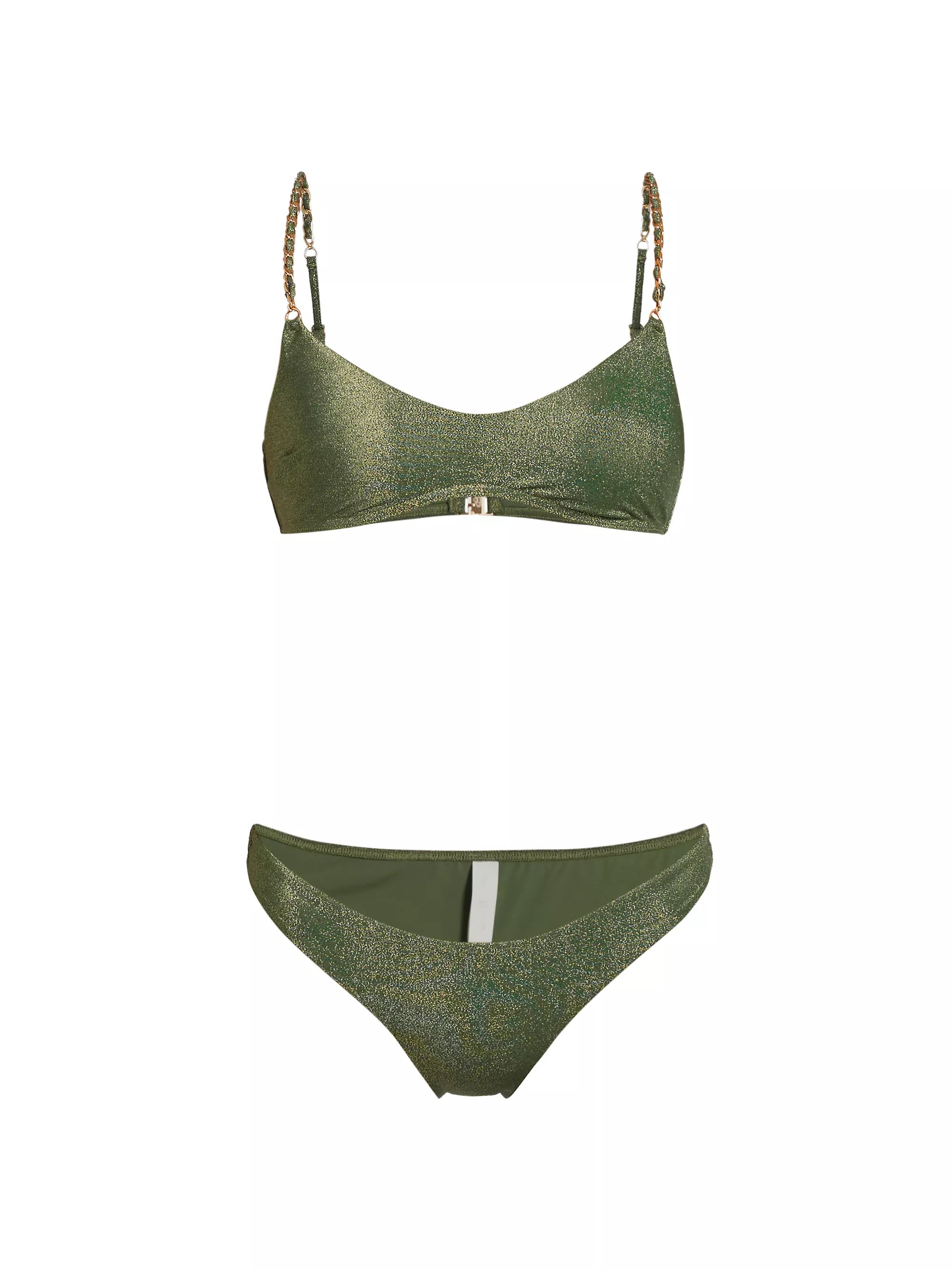 Halliday Glittery Bikini Set | Saks Fifth Avenue