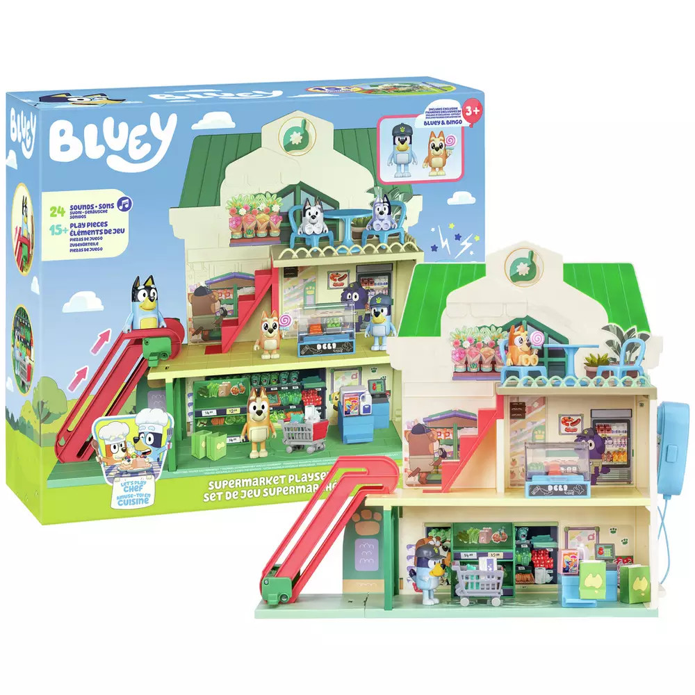 Buy Bluey S3 LPC Supermarket Playset | Playsets and figures | Argos | argos.co.uk