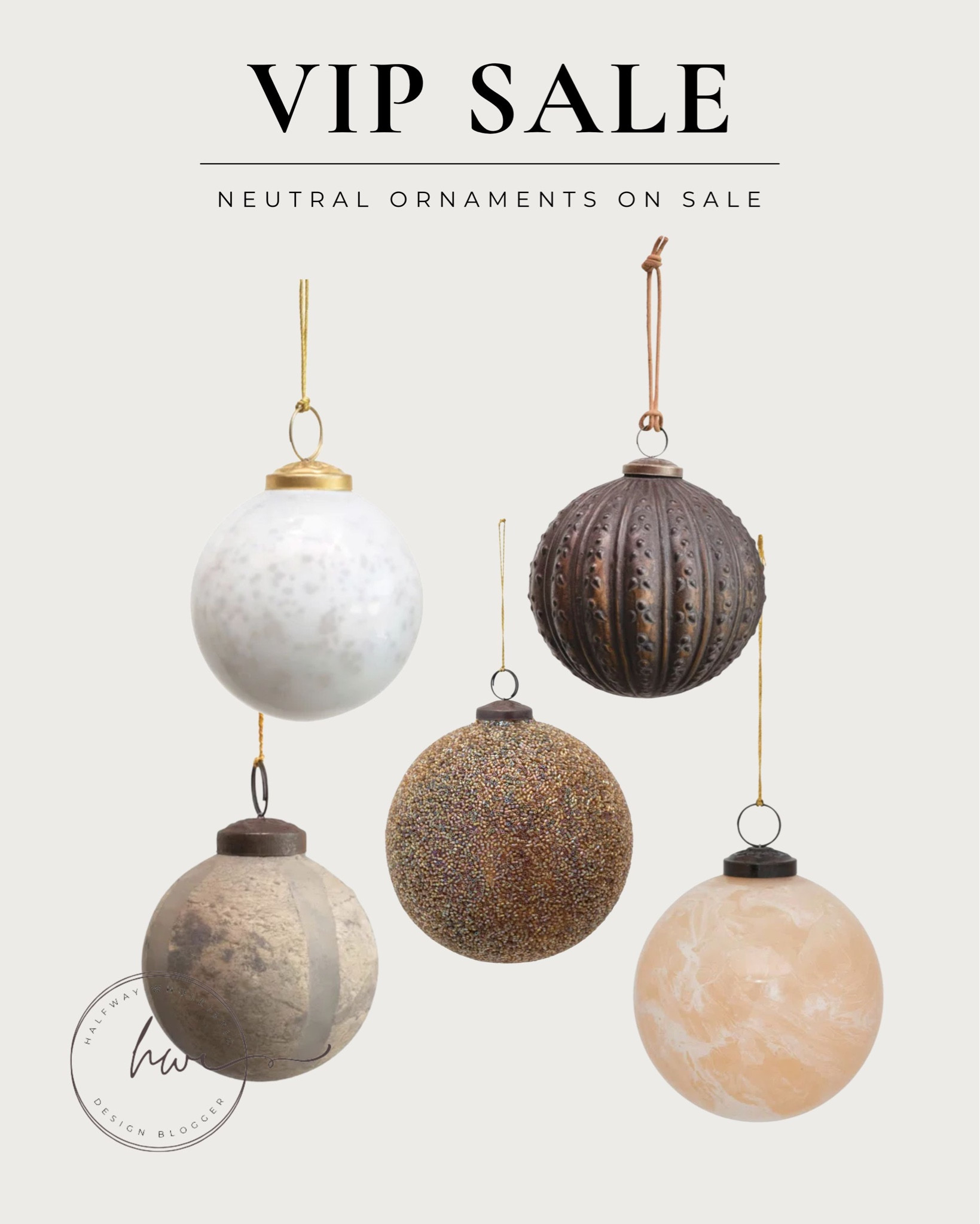 Joss and Main VIP sale top picks! Neutral Christmas ornaments 

#LTKSeasonal #LTKhome #LTKsalealert