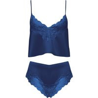 Bluebella Isabella Satin Cami and Short Set Navy - 8 | Bluebella