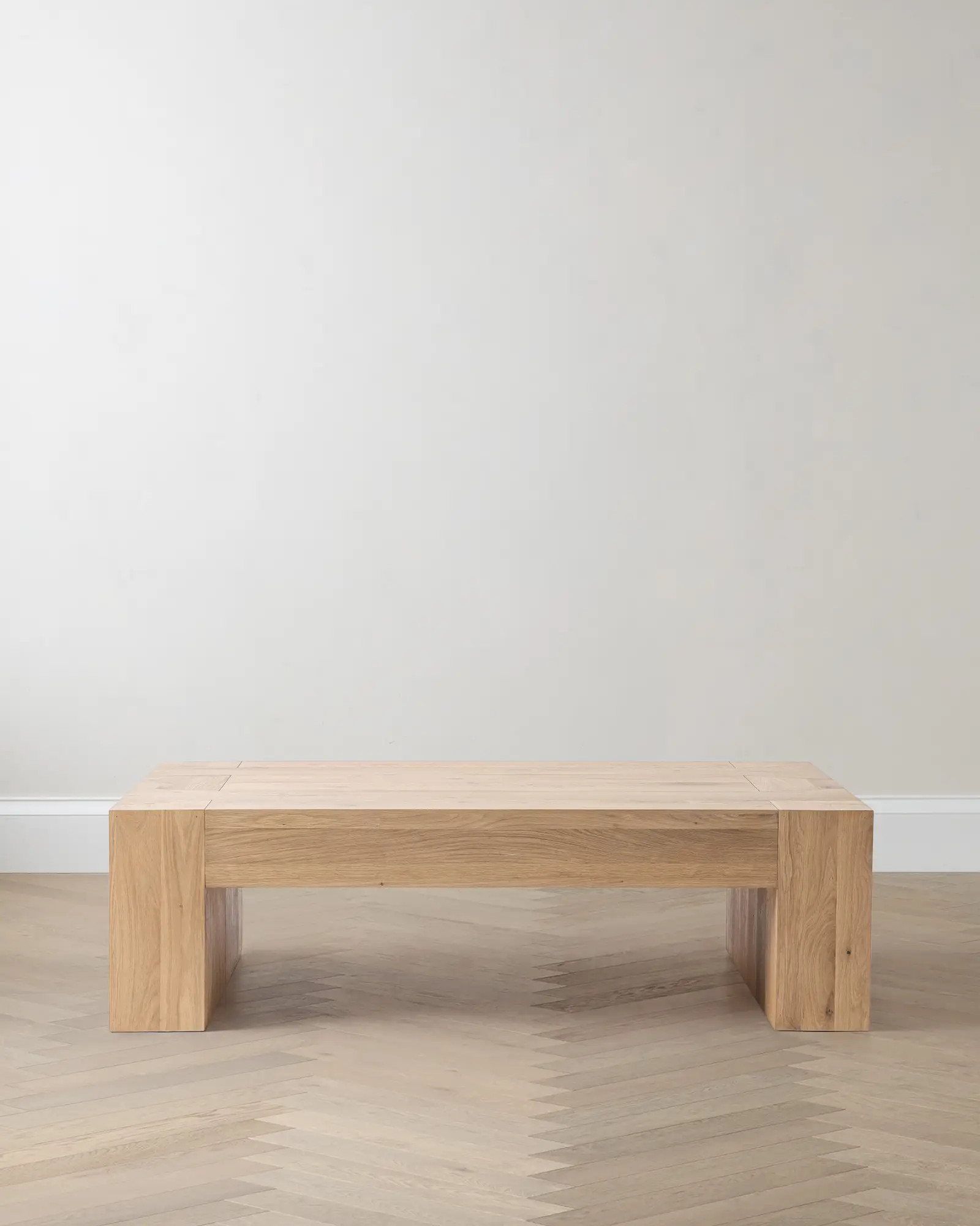 Reclaimed Oak Waterfall Coffee Table | Quince