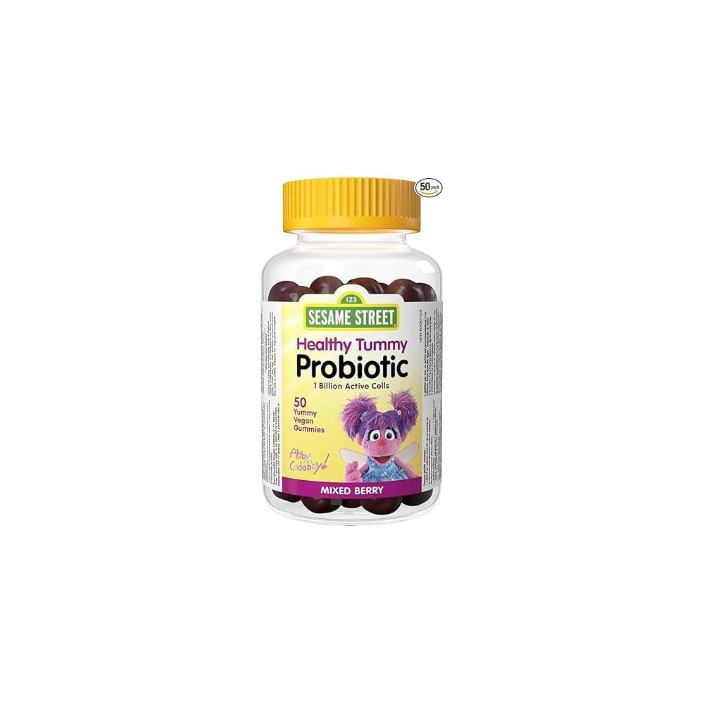 Sesame Street Healthy Tummy Probiotic by Webber Naturals, 50 Gummies, Supports Intestinal Health,... | Amazon (CA)