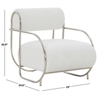 SAFAVIEH Couture Bethann Accent Chair (Fully Assembled) - 25Wx35Dx31H - Bed Bath & Beyond - 41247... | Bed Bath & Beyond