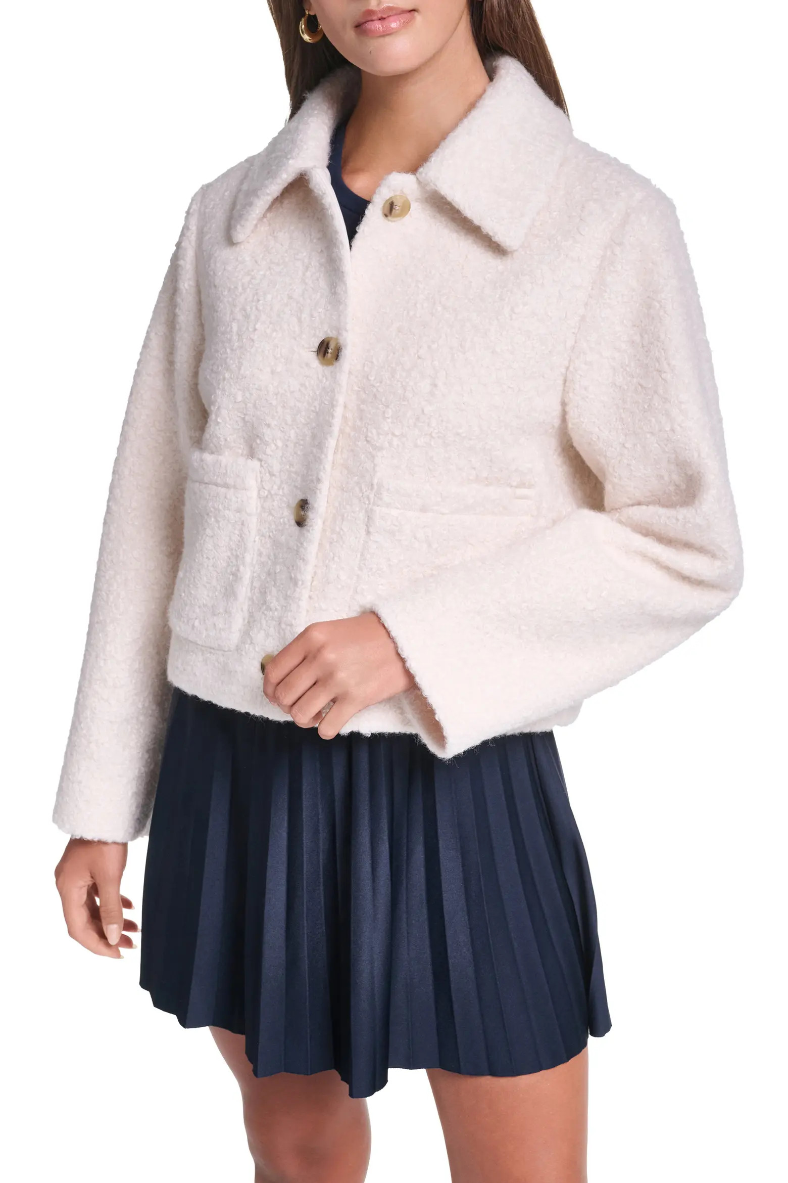Cropped Bouclé Jacket (Women) | Nordstrom | Nordstrom