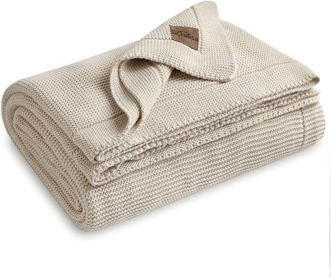 Dalisa 100% Organic Turkish Cotton Throw Blanket - GOTS Certified, Cozy - Perfect for Couch, Bed,... | Amazon (US)
