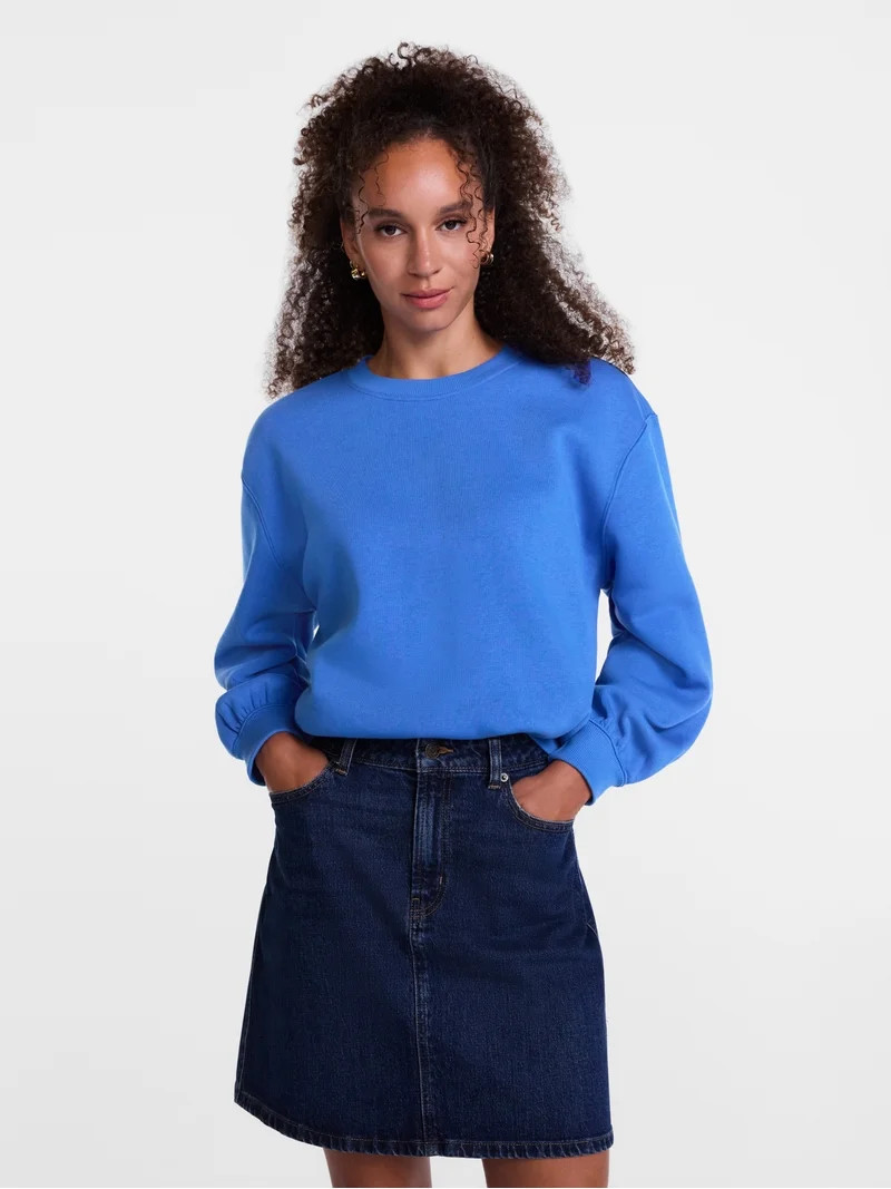 Scenario Women's and Women's Plus Crewneck Sweatshirt, Sizes XS-4X | Walmart (US)