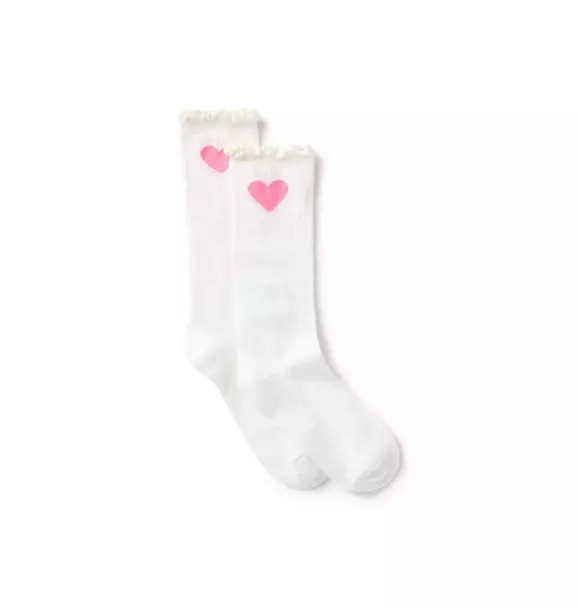 Heart Ruffle Sock | Janie and Jack