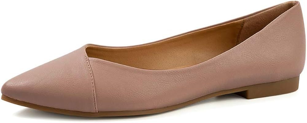 FUNKYMONKEY Women's Classic Ballet Flats Casual Comfort Slip On Flats Shoes | Amazon (US)