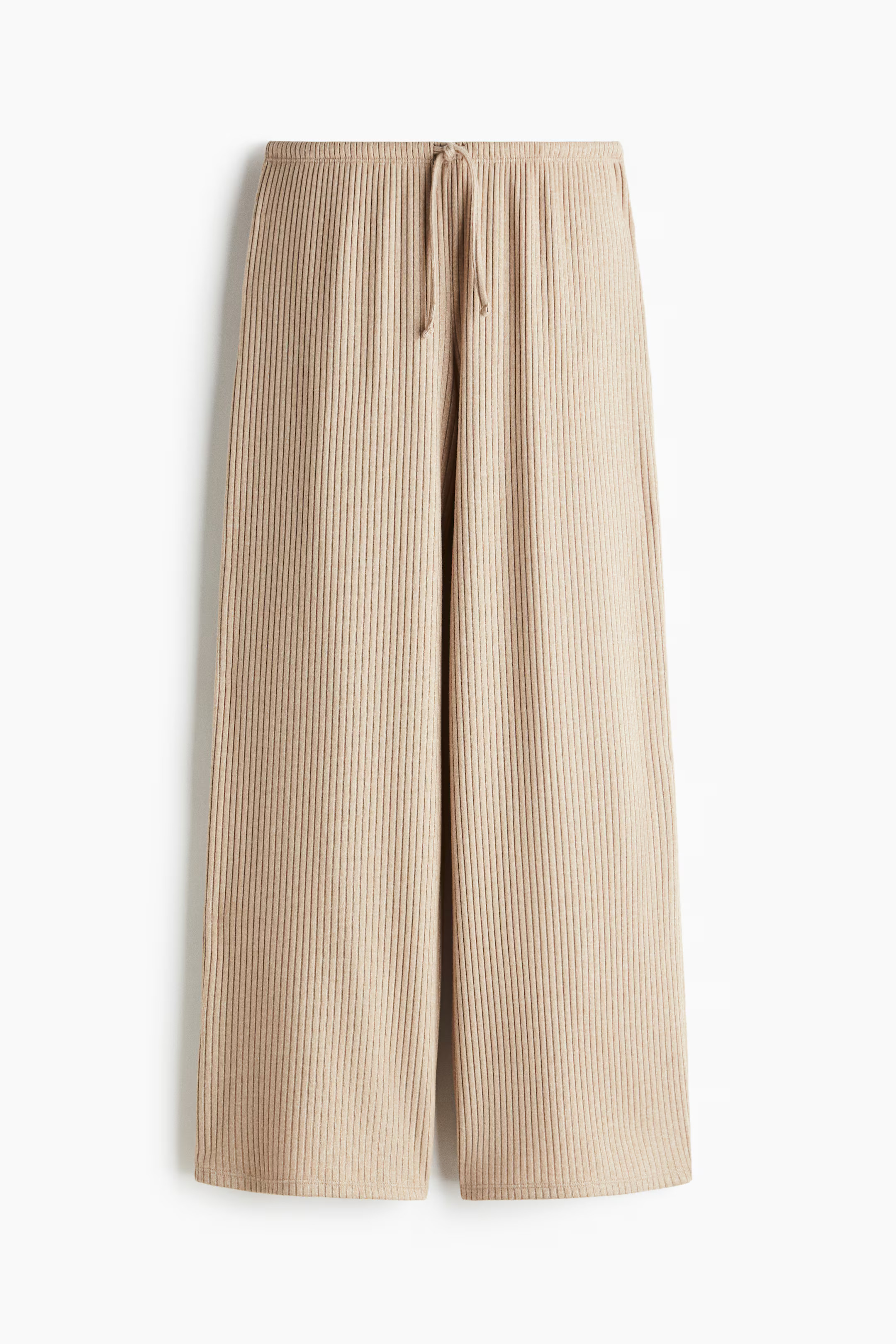 Wide-Leg Rib-Knit Pants | H&M (US + CA)
