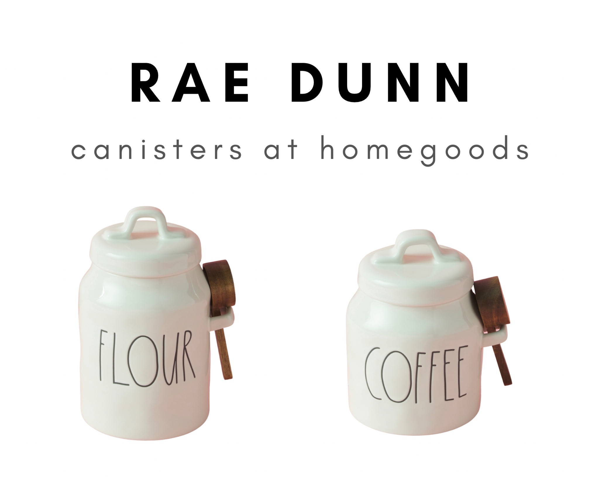 Rae Dunn canisters with wood scoop available now online at Homegoods 

#raedunn #raedunnbasics #raedunncanister #coffee #flour #kitchen #kitchendecor #kitchenorganization #kitchencontainer #kitchenstorage #pottery #homegoods 

#LTKunder100 #LTKhome #LTKunder50