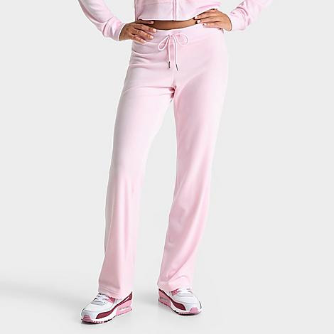 Juicy Couture Women's OG Big Bling Velour Track Pants in Cherry Blossom Size: Medium | JD Sports (US)