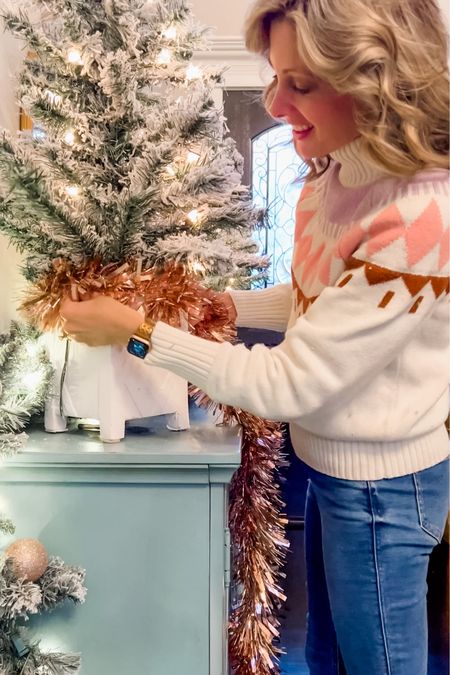 Tinsel garland is a game changer! It’s cheap and looks so good as a Christmas accent 🤩💗🎀

#LTKHoliday #LTKsalealert #LTKSeasonal
