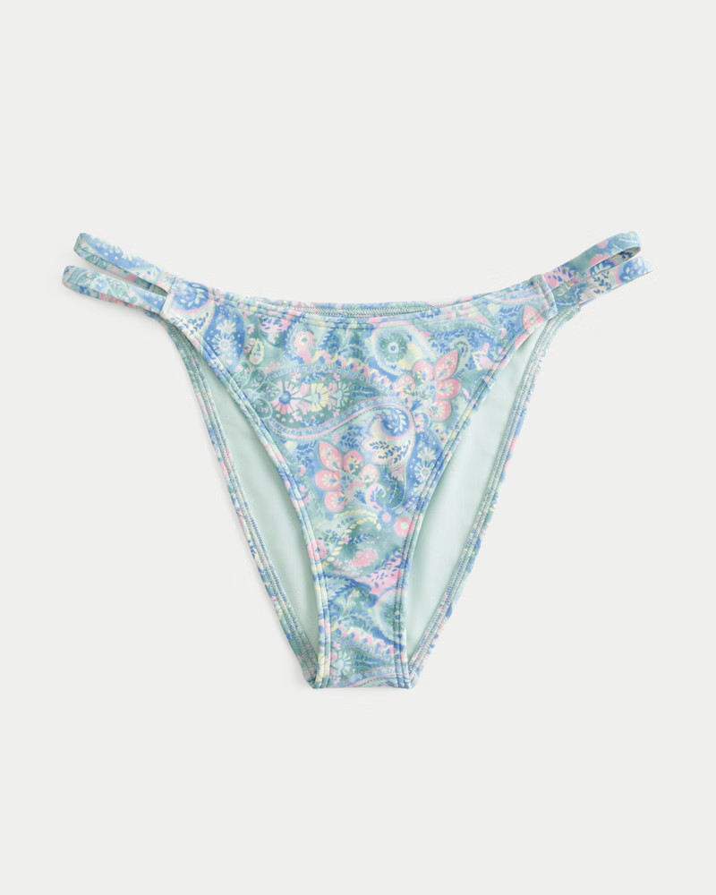 Women's Double Strap Cheeky Bikini Bottom | Women's Swimwear | HollisterCo.com | Hollister (US)