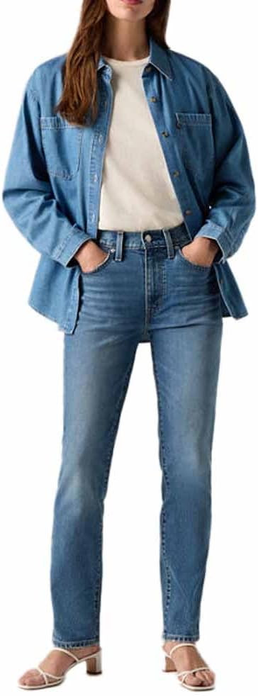 Levi's Women's 724 High Rise Straight Jeans | Amazon (UK)
