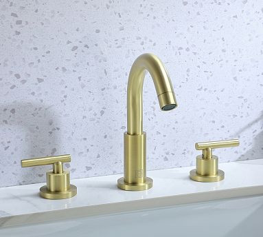 Bryden Lever Handle Widespread Bathroom Sink Faucet | Pottery Barn (US)