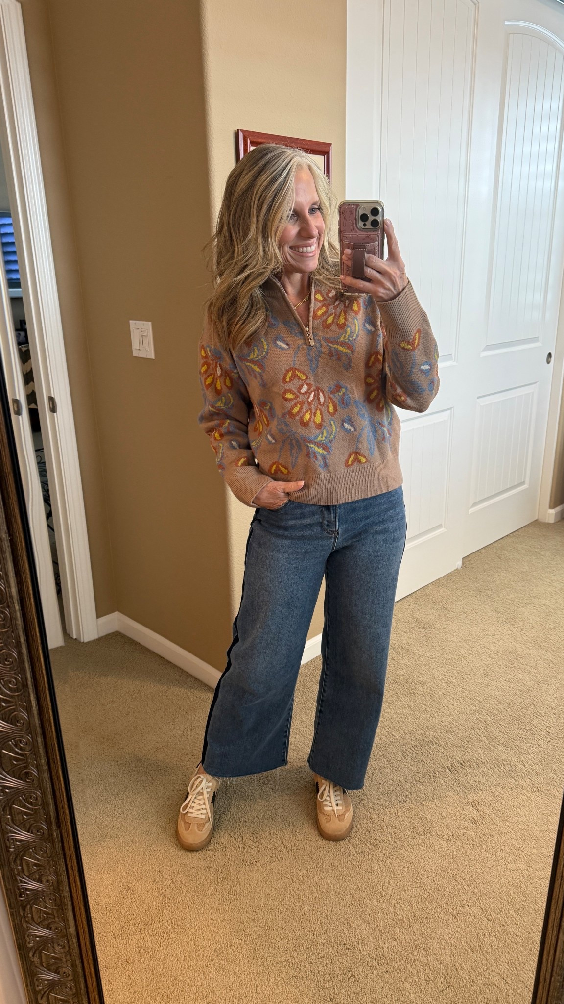 Last day of the Avara BOGO 50% off sale 
Wearing. s sweater. Also have some in diff colors in small and I like the fit of both. These jeans are my current favorite. Wearing 27 

#LTKOver40 #LTKFindsUnder100 #LTKSaleAlert