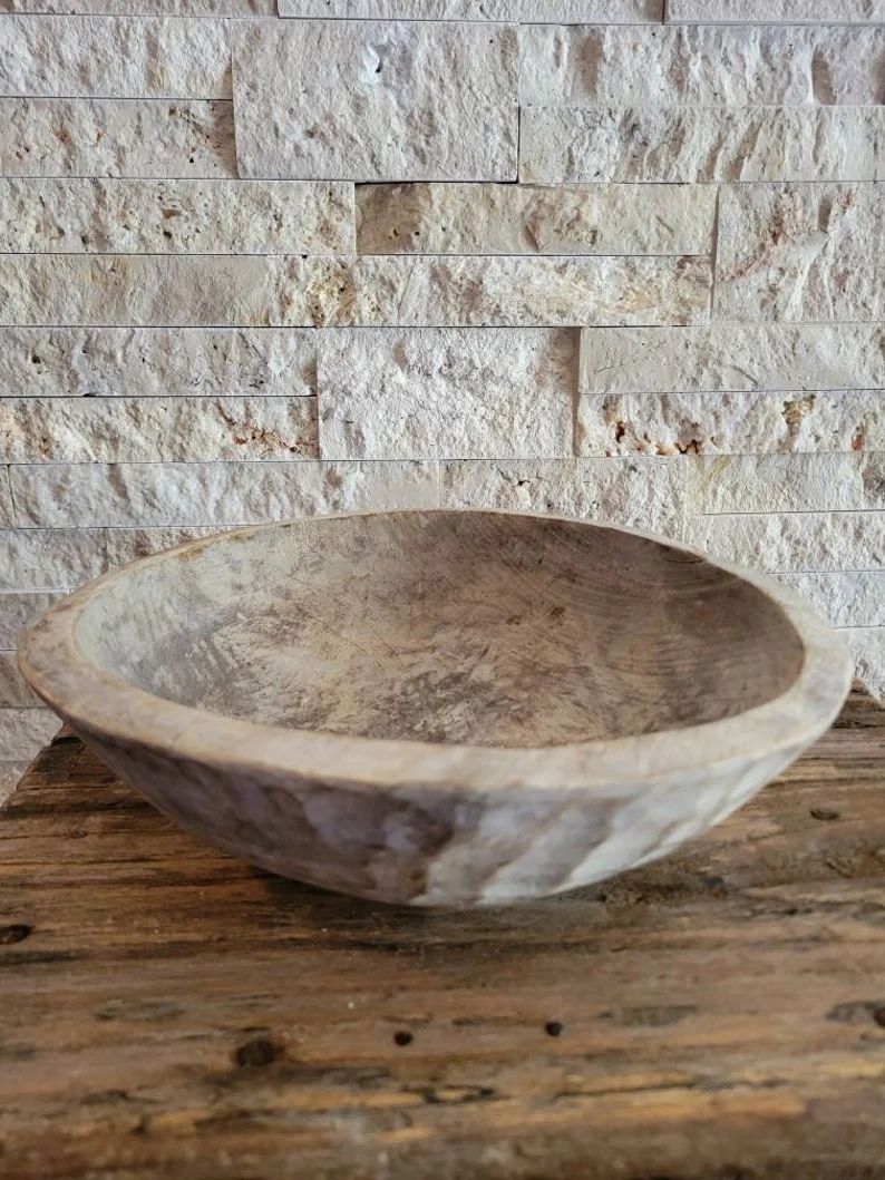Antique Rustic Wood Bowl | Etsy | Etsy (US)