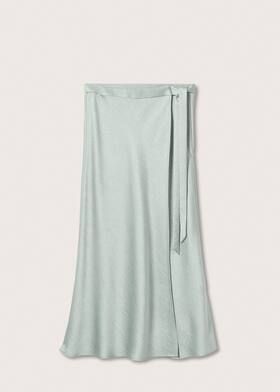 Satin wrap skirt | MANGO (US)