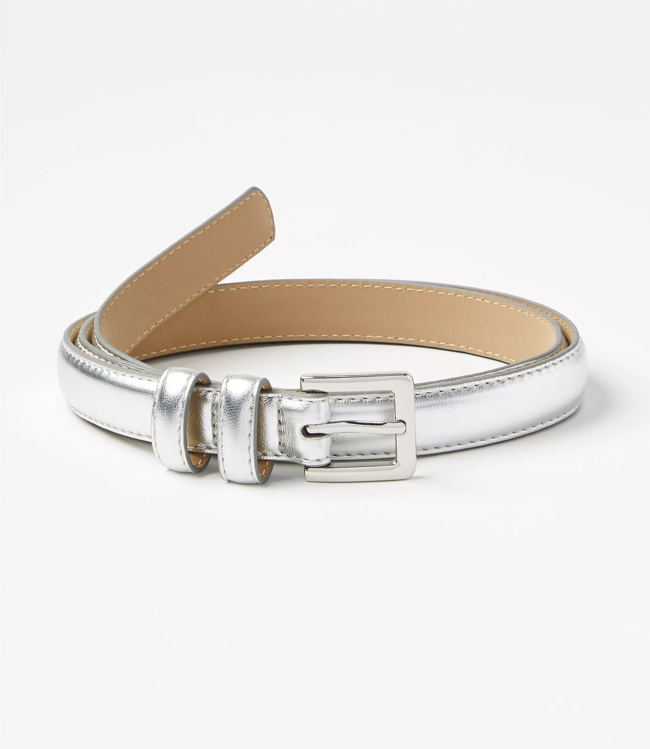 Metallic Refined Belt | LOFT