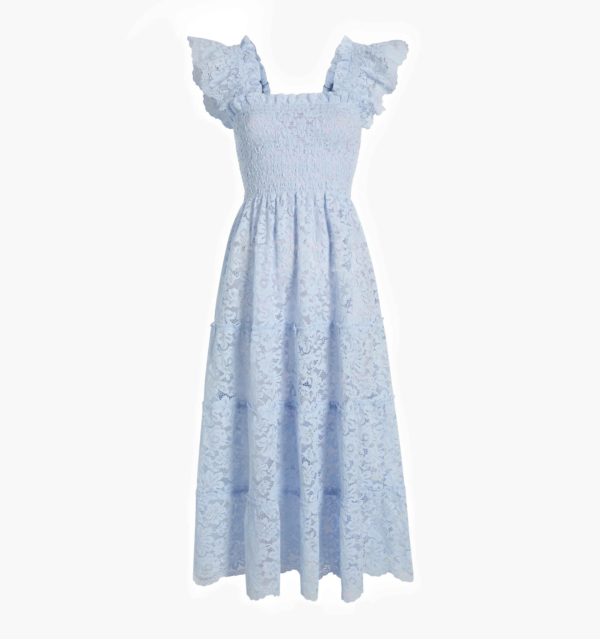 The Lace Ellie Nap Dress - Powder Blue Lace | Hill House Home
