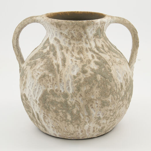 Grey Textured Ball Vase 20x20cm | TK Maxx
