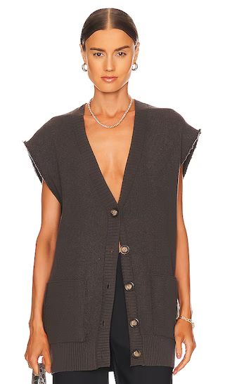 Oakleigh Vest in Charcoal | Revolve Clothing (Global)