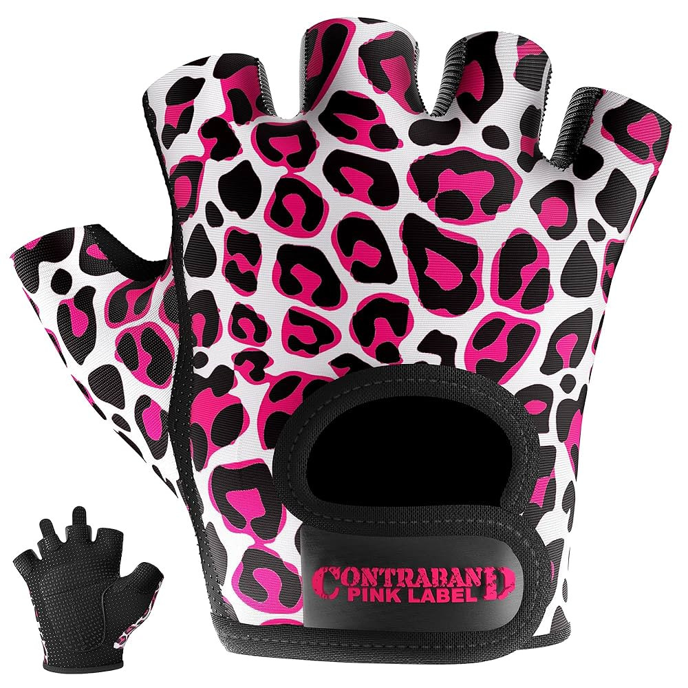 Contraband Pink Label 5297 Womens Design Series Leopard Print Lifting & Rowing Gloves (Pair) - Li... | Amazon (US)