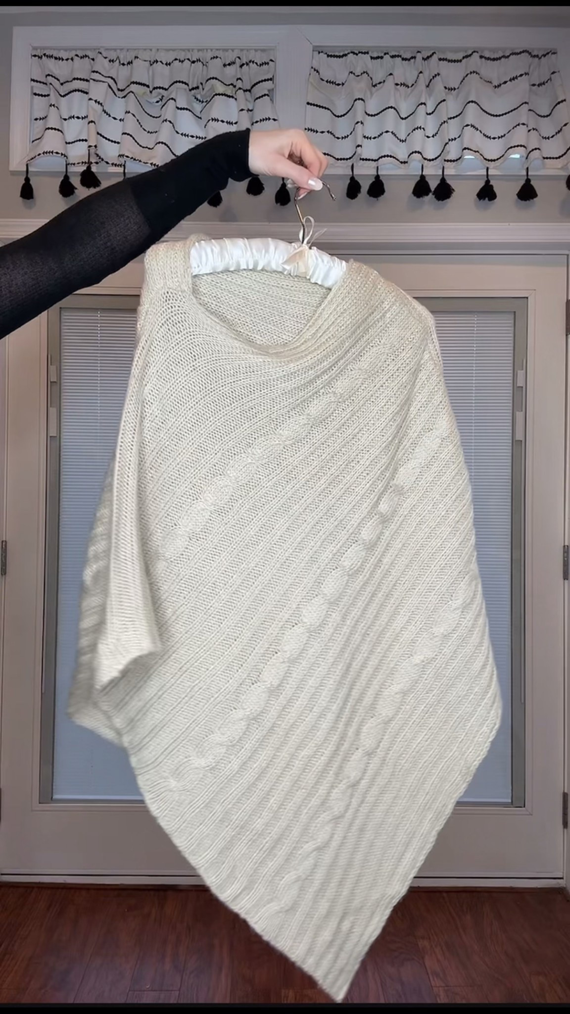 Cable knit sweater poncho perfect for postpartum and works with a baby bump too!

#LTKStyleTip #LTKFindsUnder50 #LTKBump